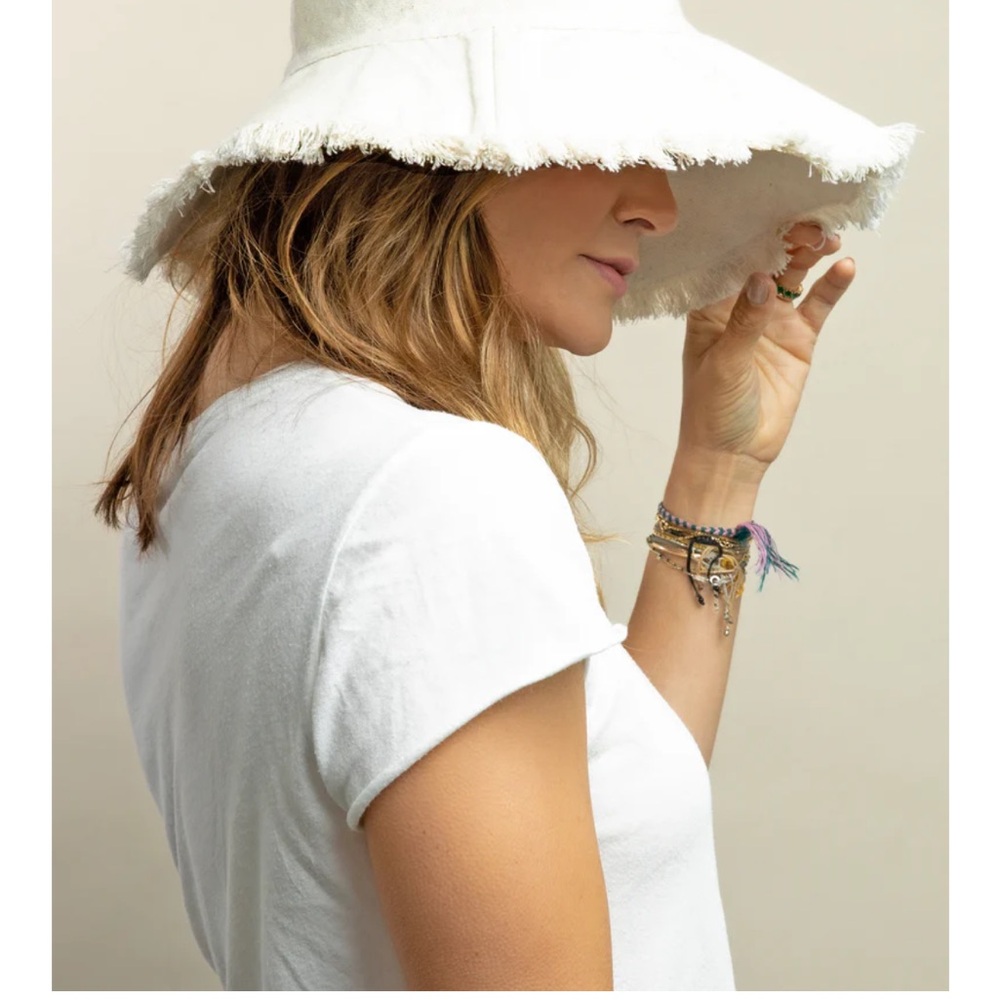 Canvas Packable Sun Hat- Natural - Picture 2 of 2